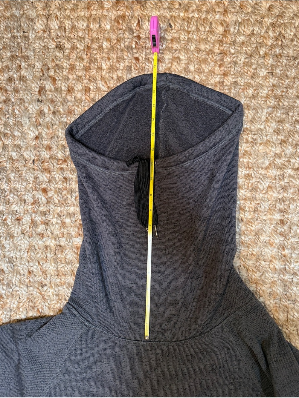 Roxy fleece sweatshirt with neck/mini hood - Picture 5 of 11